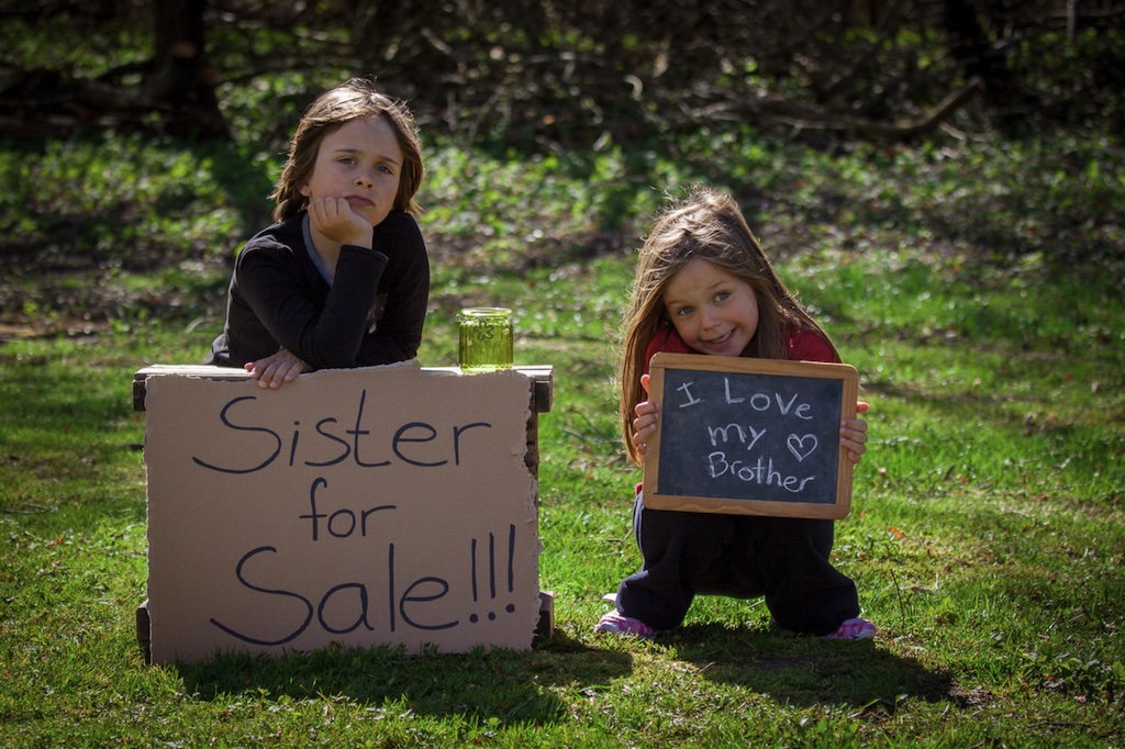 Black and white photograph depicting family connections